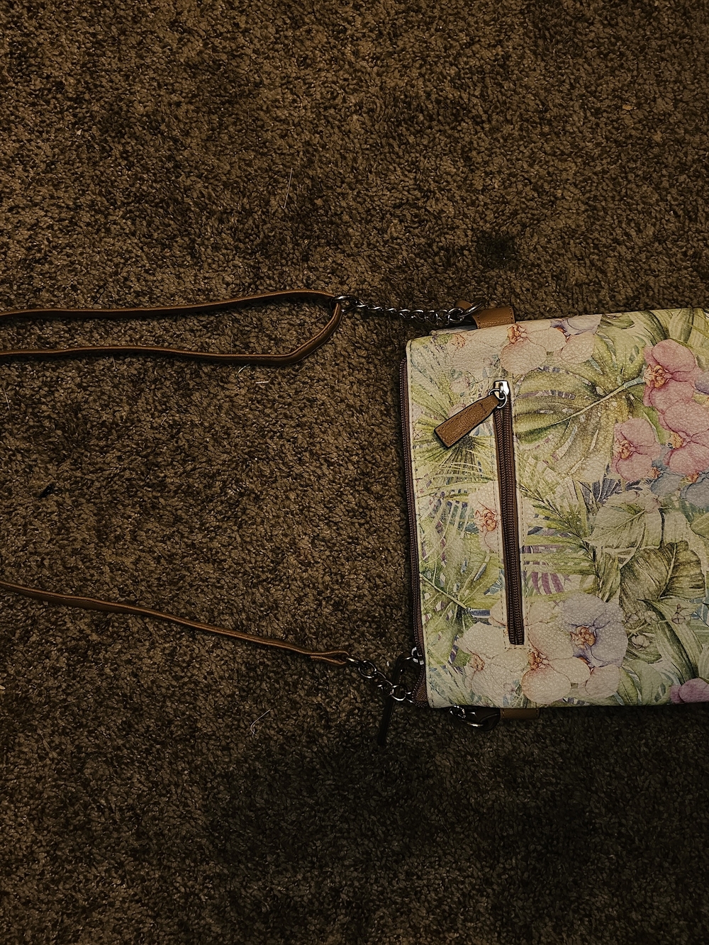 Rosetti Floral Crossbody with Tan Strap - Picture 4 of 7